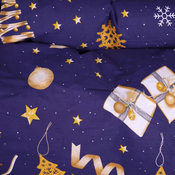 Фото - Комплект постельного белья MirSon Ranforce Elite 17-0877 Midnight Christmas 220х240 (2200012194805)